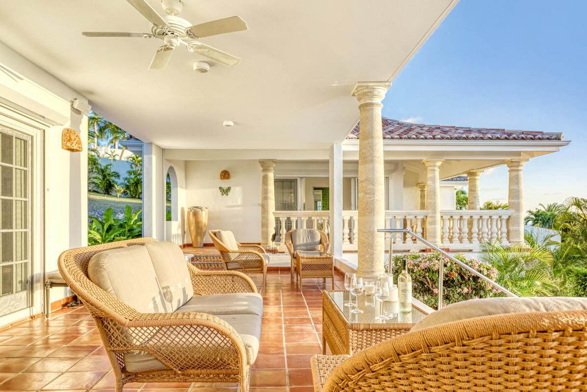 Location villa Saint Martin Terres Basses - Villa 4 chambres 8 personnes - villa vue mer et piscine - Baie aux Prunes (35)